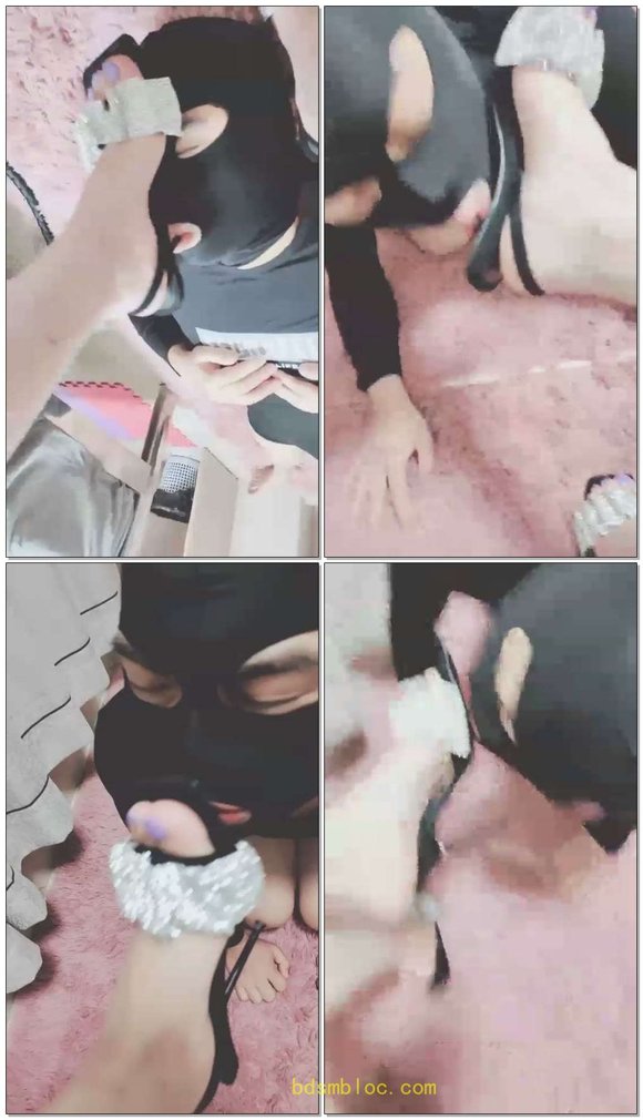 【灵竹】高跟凉鞋深喉，鞭打虐狗