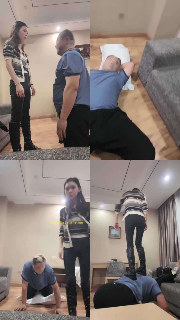 【欣然莫】靴子重度踢踹/耳光抽/踩踏转胯