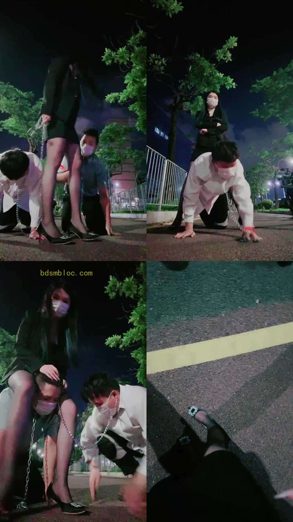 【甜心教主】震惊路人-女领导下班户外遛狗