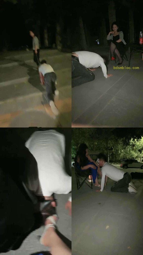 【傲冰s】跟姐姐一起户外玩骚狗