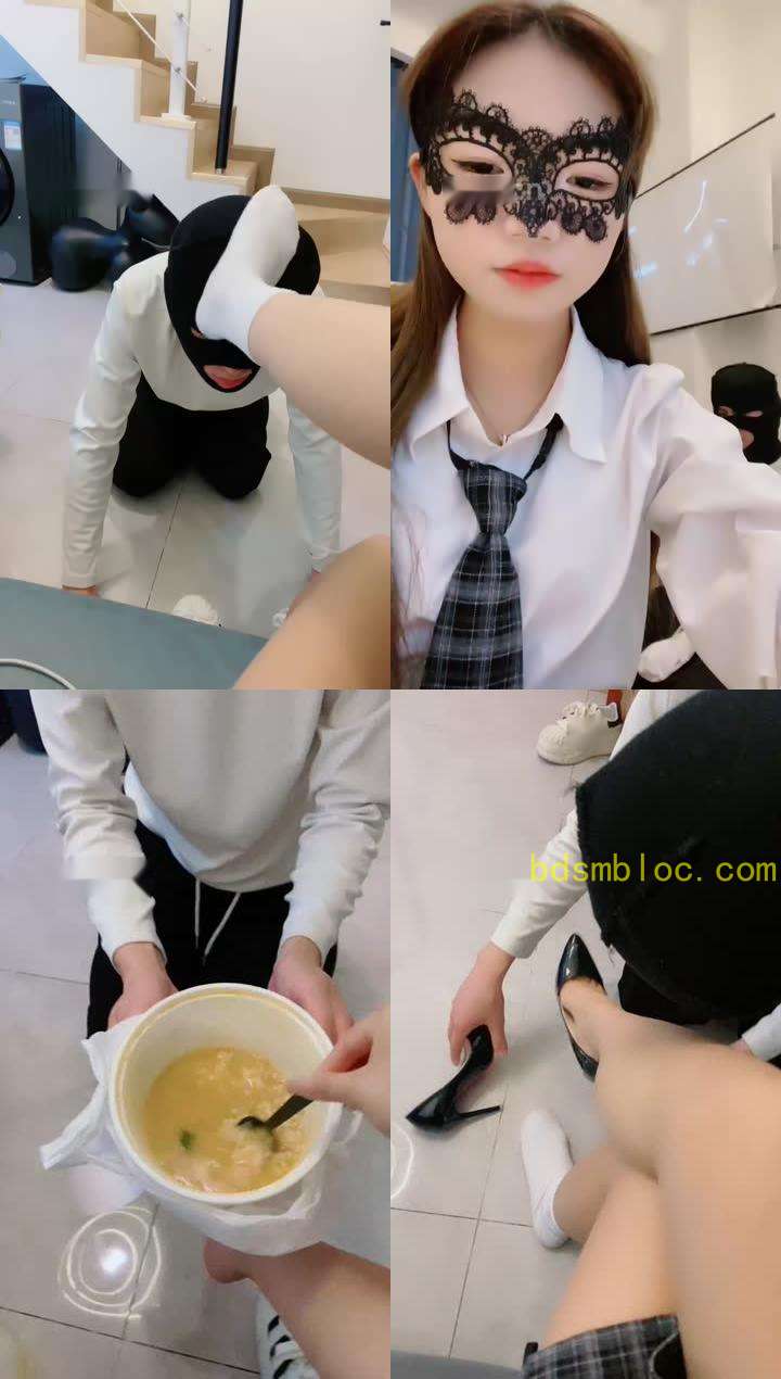 【可儿女王】白袜塞嘴重度虐打/骑脖/喂口水