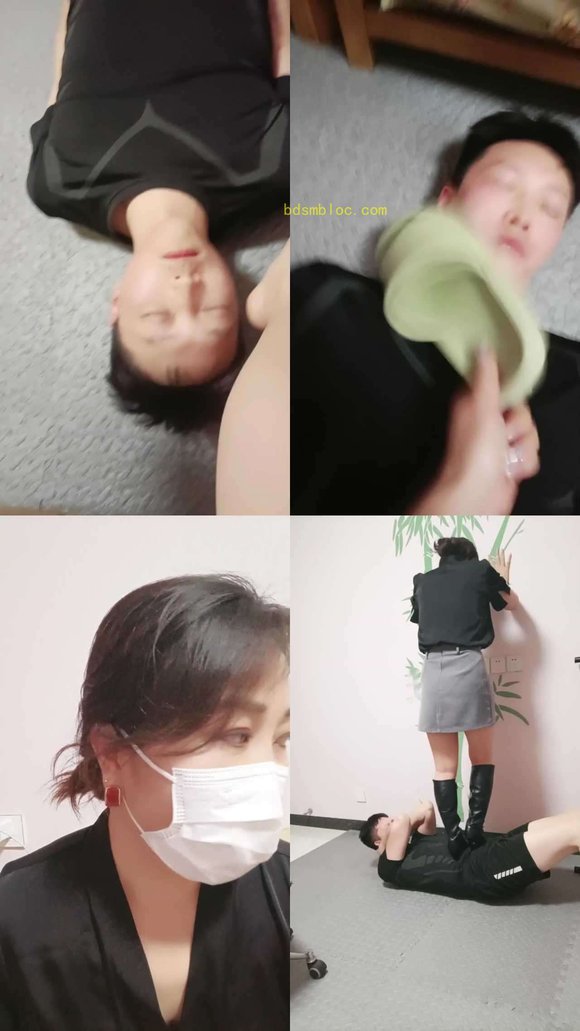 【珍惜女王】拖鞋抽耳光，靴子踩踏
