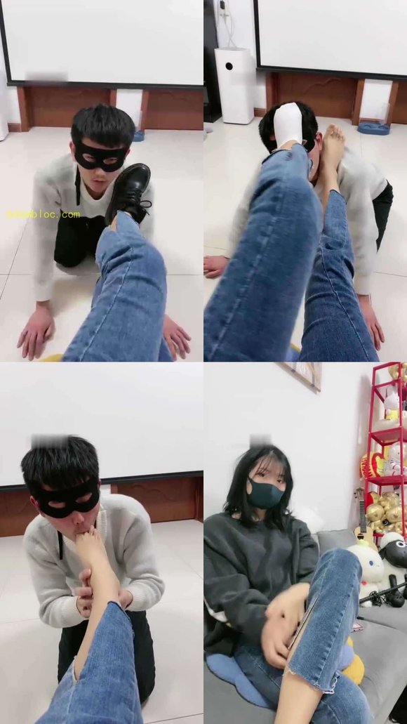 【美离子】和男友逛街后原味羞辱奶狗