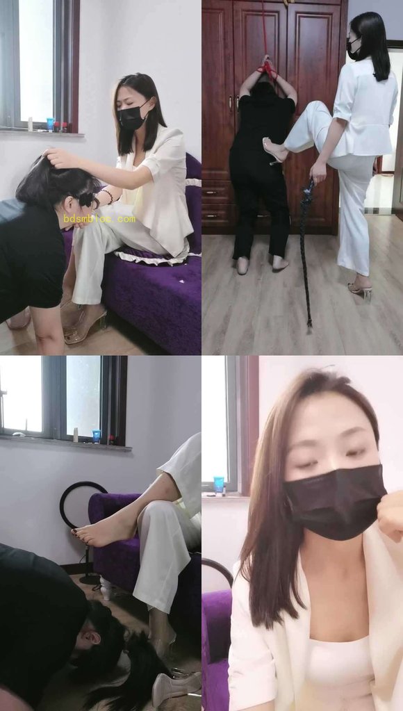 【凌儿女神】吊绑母畜狠抽/耳光/品尝裸足