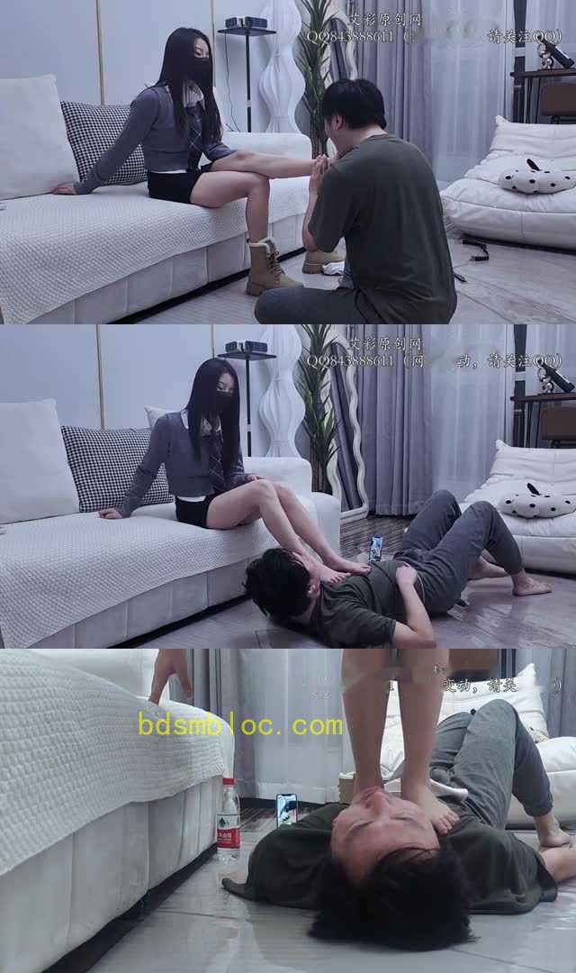 【宝爷】暴力脚耳光 蹲踩脸 深喉 脚虐舌