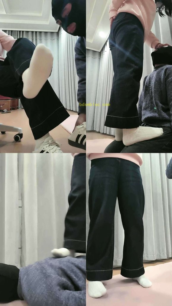 【樊樊大人】踢裆骑马酸臭白棉袜