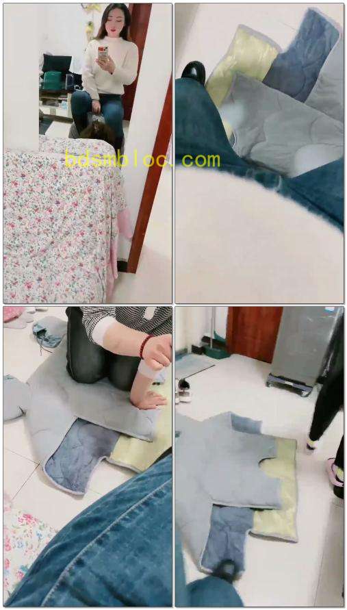 【语阳】让女朋友舔脚当马骑