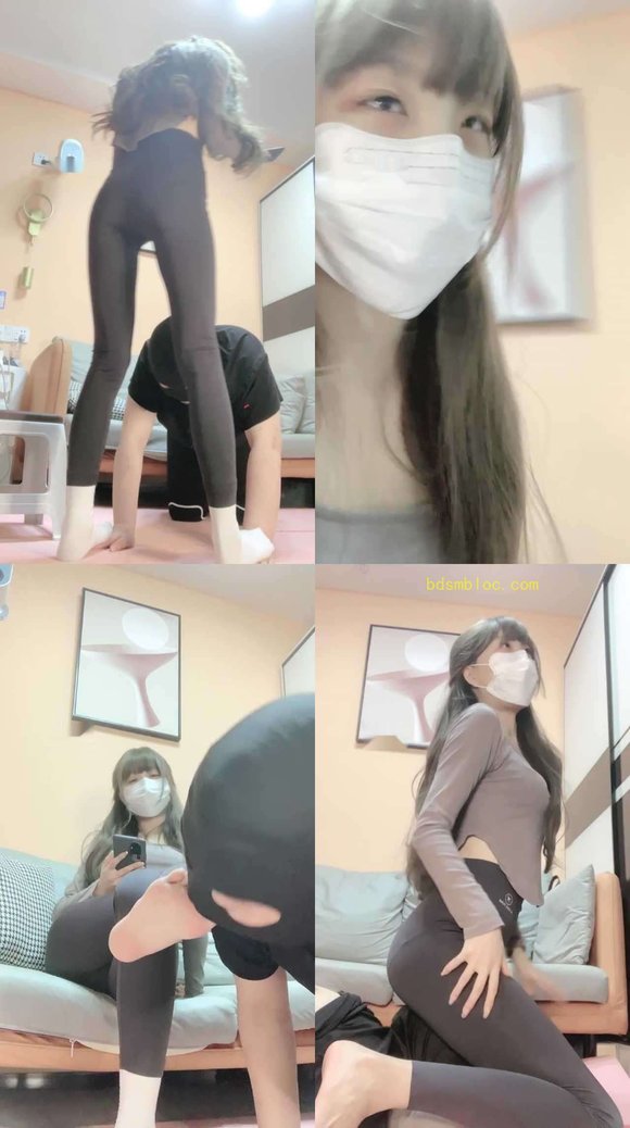 【鹿可】女神健身后原味白袜玩奴