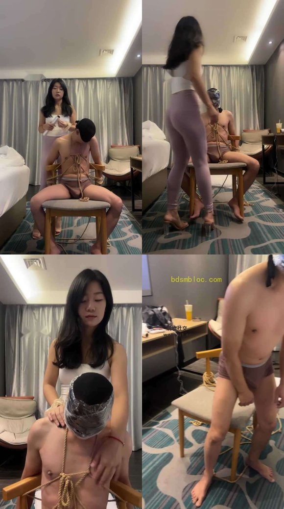 【小桃气】五花大绑/保鲜膜全包窒息/掐乳