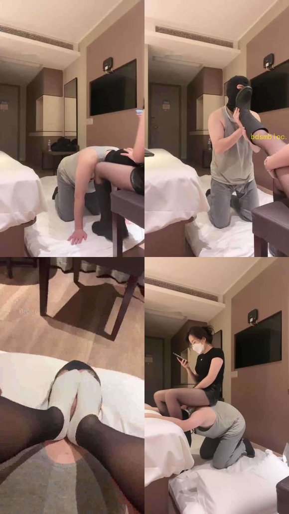 【七七】长靴黑丝玩虐-骑马爬行/跪舔脏鞋/气味控制