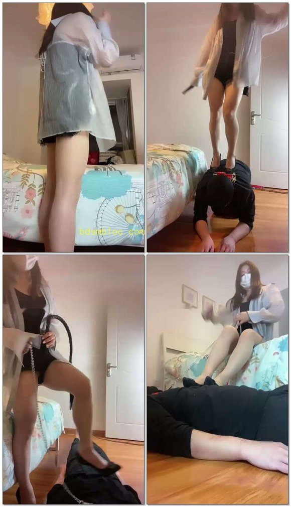 【巴莉女王】贱狗打扫房间高跟鞋羞辱
