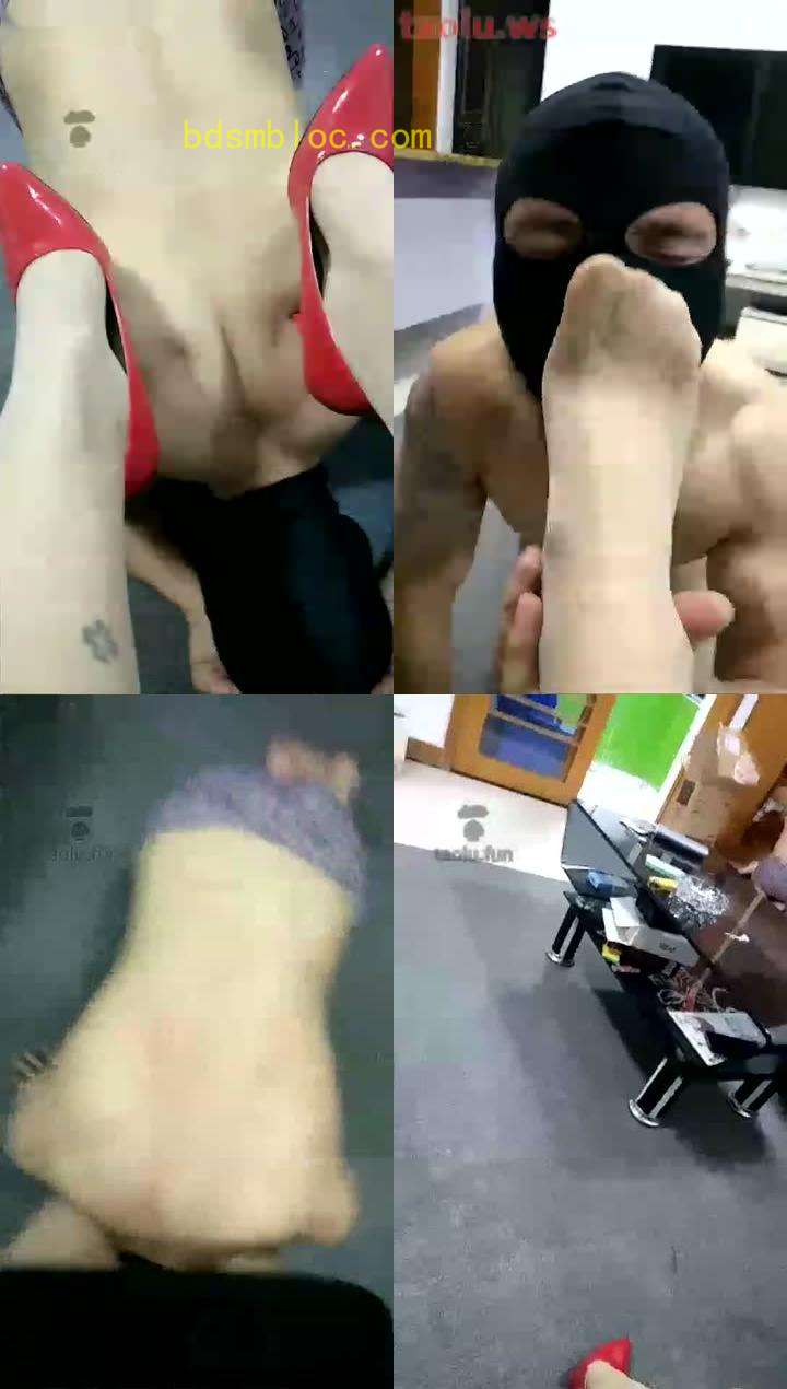 【冰心女王】夜生活刚开始。红高跟，小白鞋调狗中