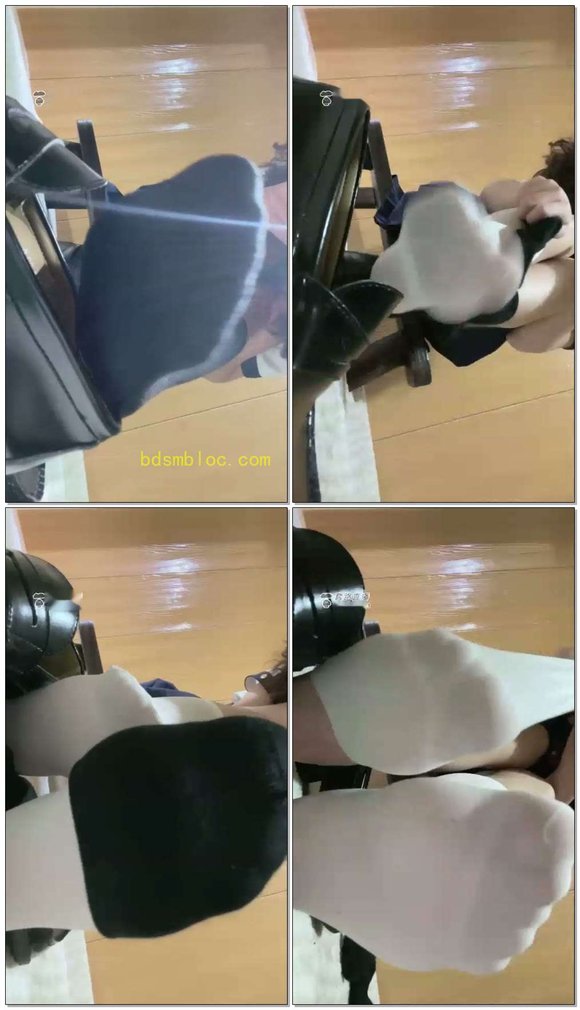 【绘子】鞋底黑棉袜白丝袜裸足红绿灯