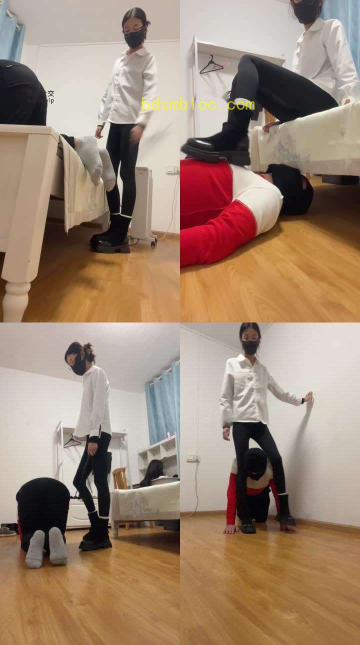 【可雅】转胯狗爬胯下辱/重度鞭打/全体重踩