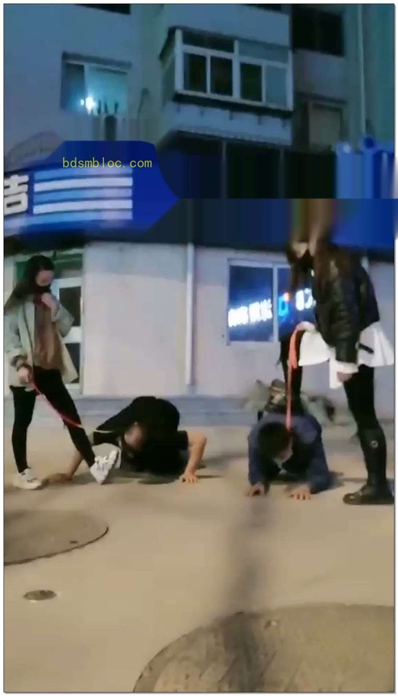 【傲柔】马路边比赛骑马，骑脖子，舔鞋，踢踹，无视路人围观