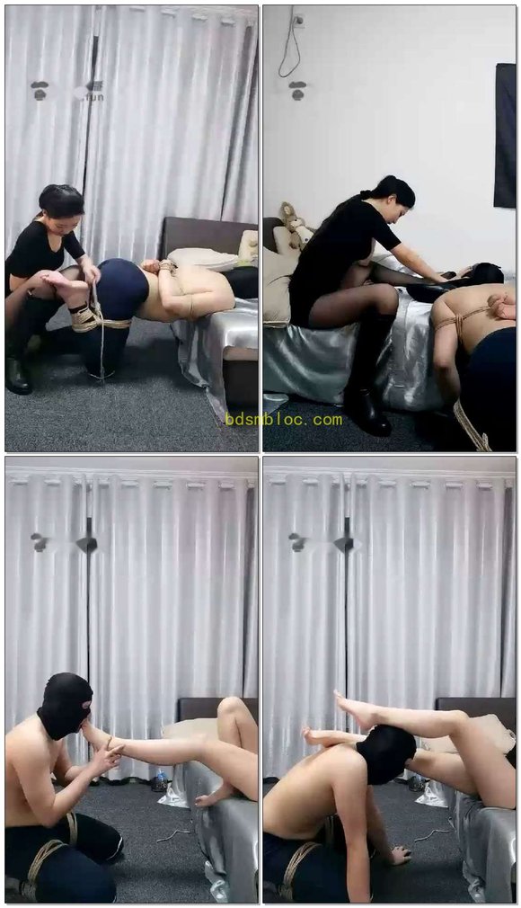 【墨云S】狗子发骚了，捆绑+家具+深喉