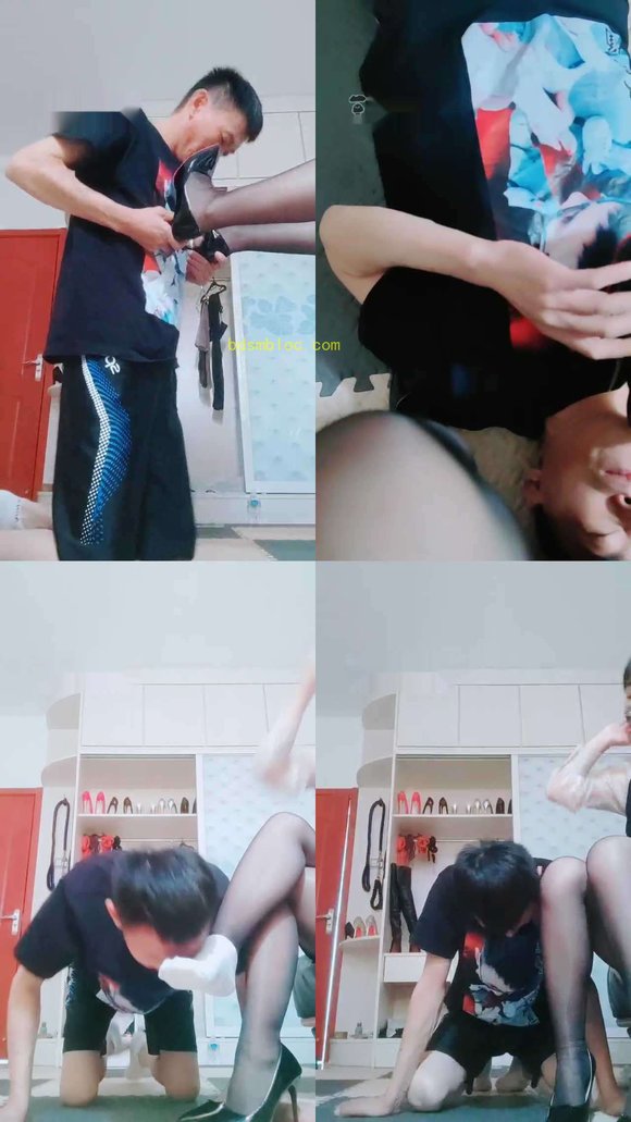 【魅影女神】高跟黑丝虐乳