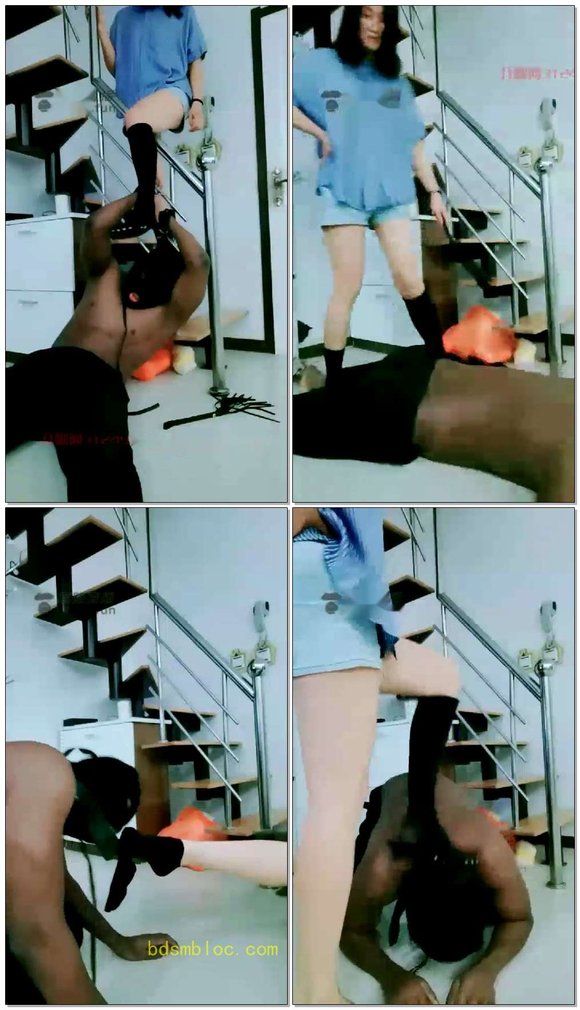【褒姒S】抗揍黑奴耳光强制灌圣水，超白脚深喉