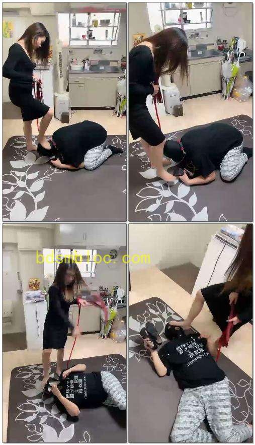 【Miori】鞋底没舔好，鞭打惩罚