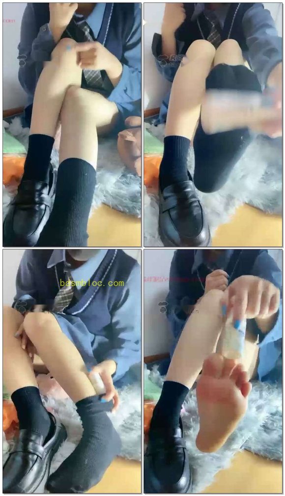 【不犯迷糊】黑棉袜，裸足炸