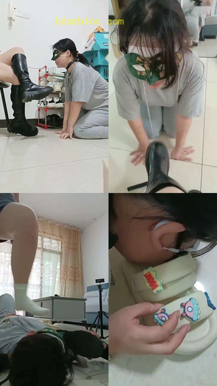 【爱可呀】母畜-胯下辱/舔脏鞋/骑马转胯