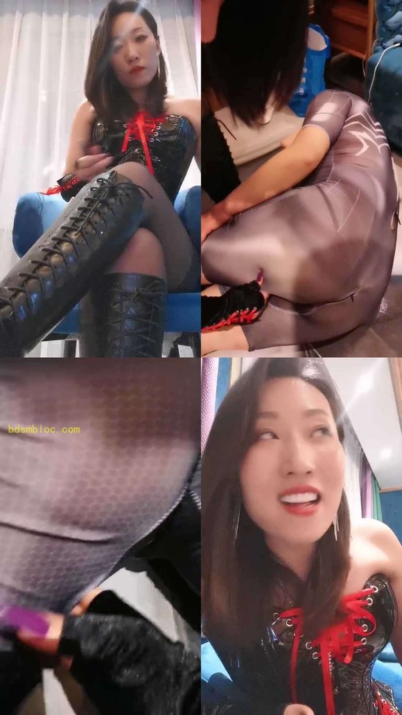 【冷御女王】皮衣御姐掐狗肉