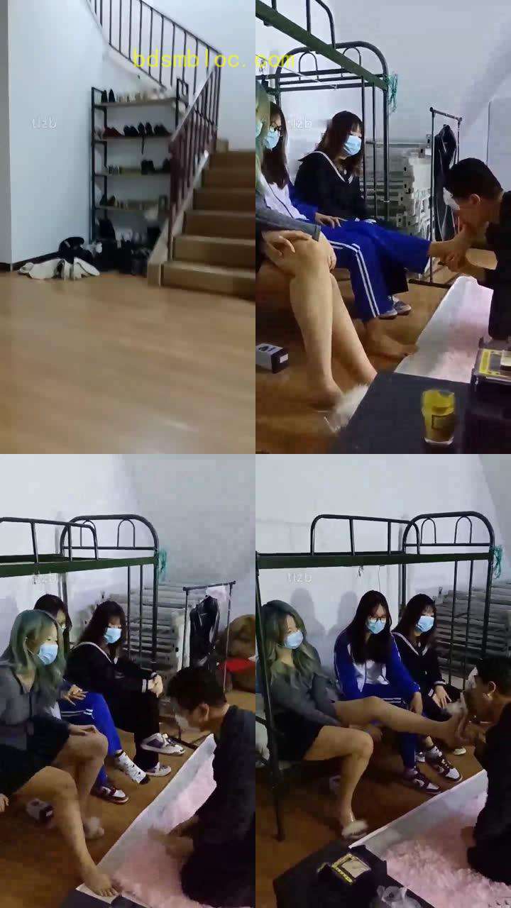 【全国开发素人】新开发的三个学生主暴打
