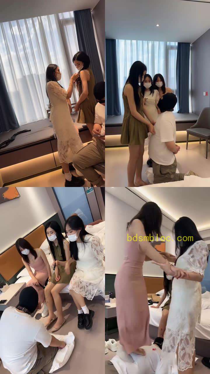 【虞姬】素人群调-掐脖虐乳/轮流踩踏/鞭打/骑狗背