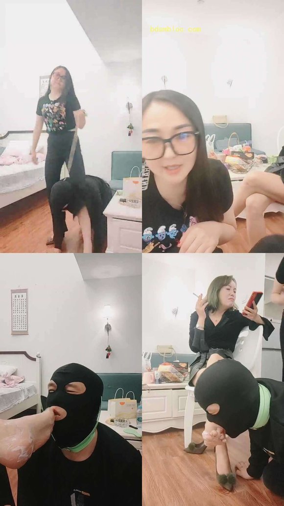 【香香小公举】和素人表姐玩狗-鞭打/脚喂食酸奶