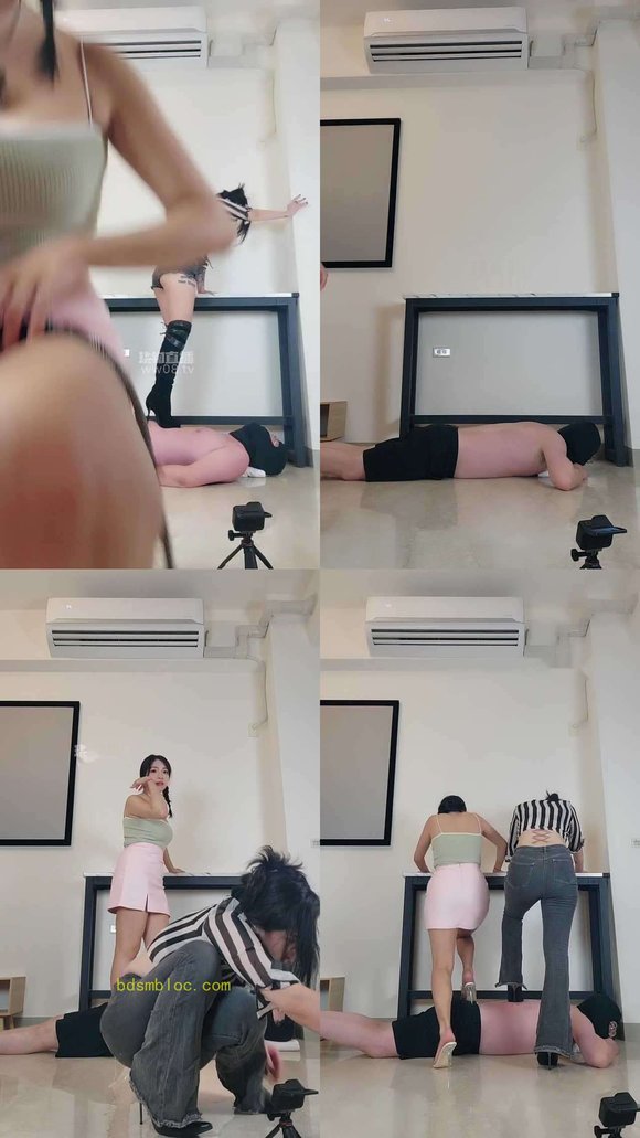 【台灣女s海洋女王】冰女王，海洋女王，小騎狗踩踏挑戰雙女王踩踏