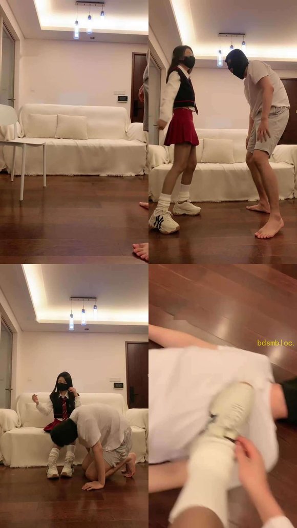 【宝爷】JK学姐-白鞋白袜踩踏/重度提档/坐脸窒息