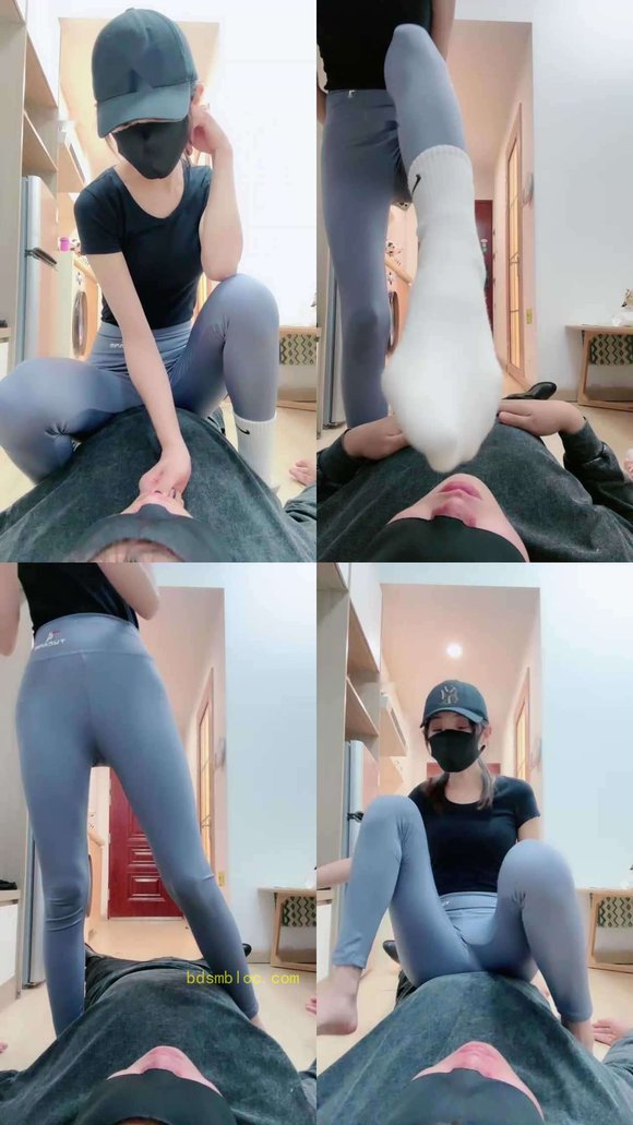 【美娜格格】御姐女神S-抽耳光/臭白袜气味辱/深喉/裸足舔