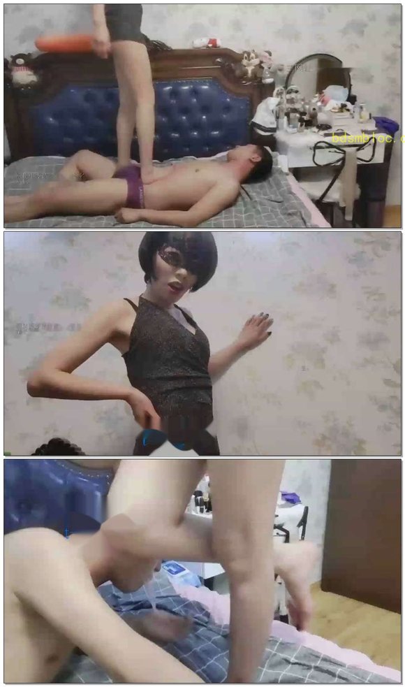 【女帝】超长时间踩脖子窒息