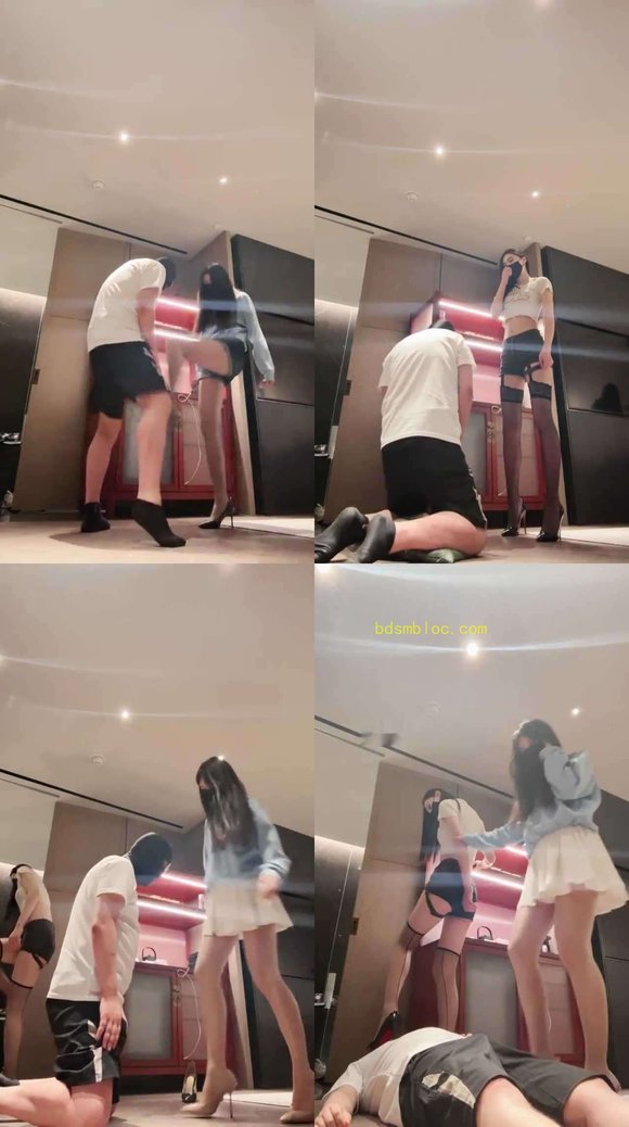 【月影儿】重度踢裆 暴力耳光