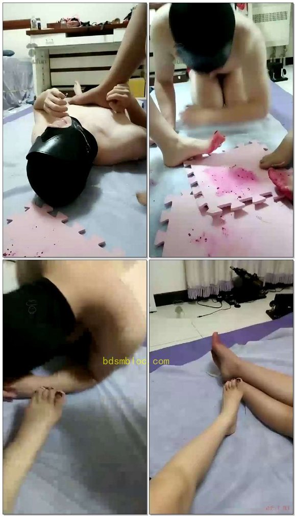 【芯瑶S&amp;维维S】姐妹脚喂食，羞辱狗