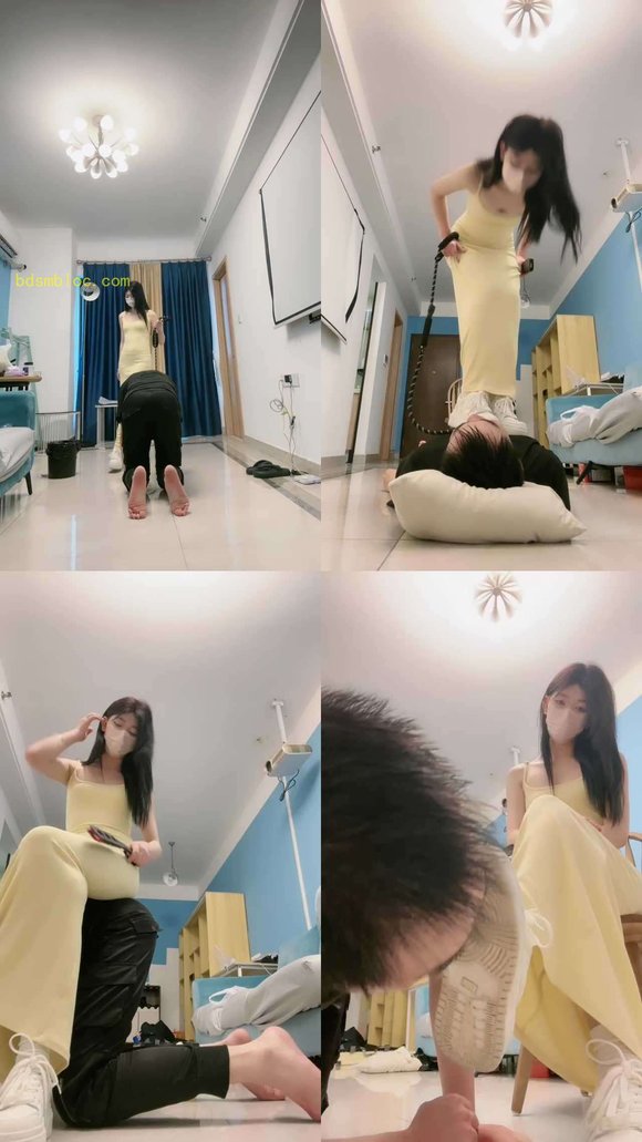 【樱子大人】小白鞋提档/耳光/狗链遛狗/sp/全体重踩