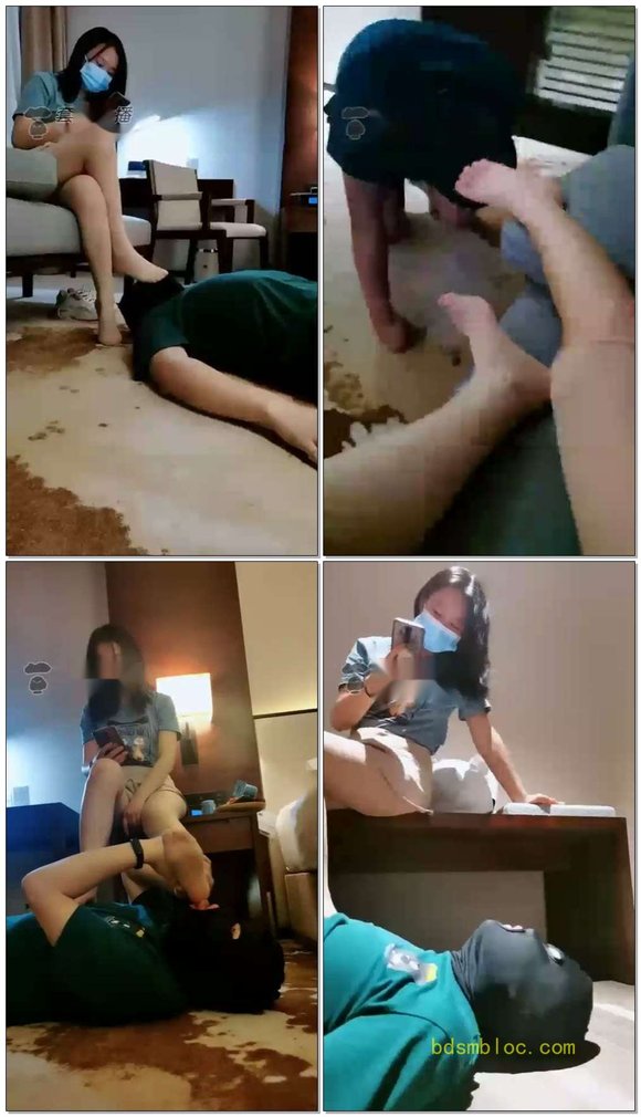 【杳杳妈咪】丝袜调教,舔脚,强制圣水