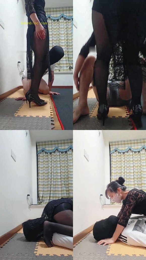 【思纯】黑丝诱惑，小骚狗扛不住了