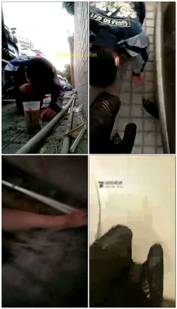 【都市艳主】户外停车场喂食丝袜奶茶
