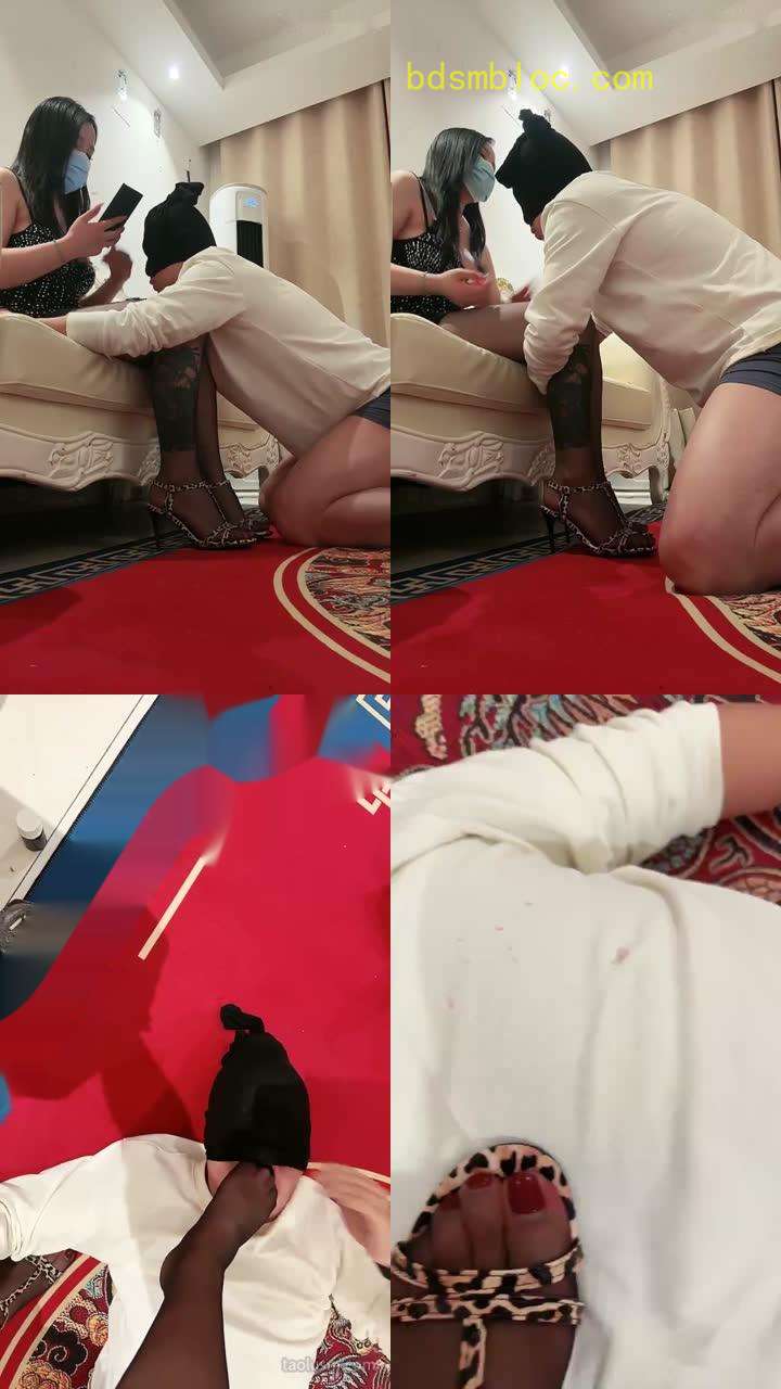 【清欢老师】全能奴上线提档高跟鞋虐乳