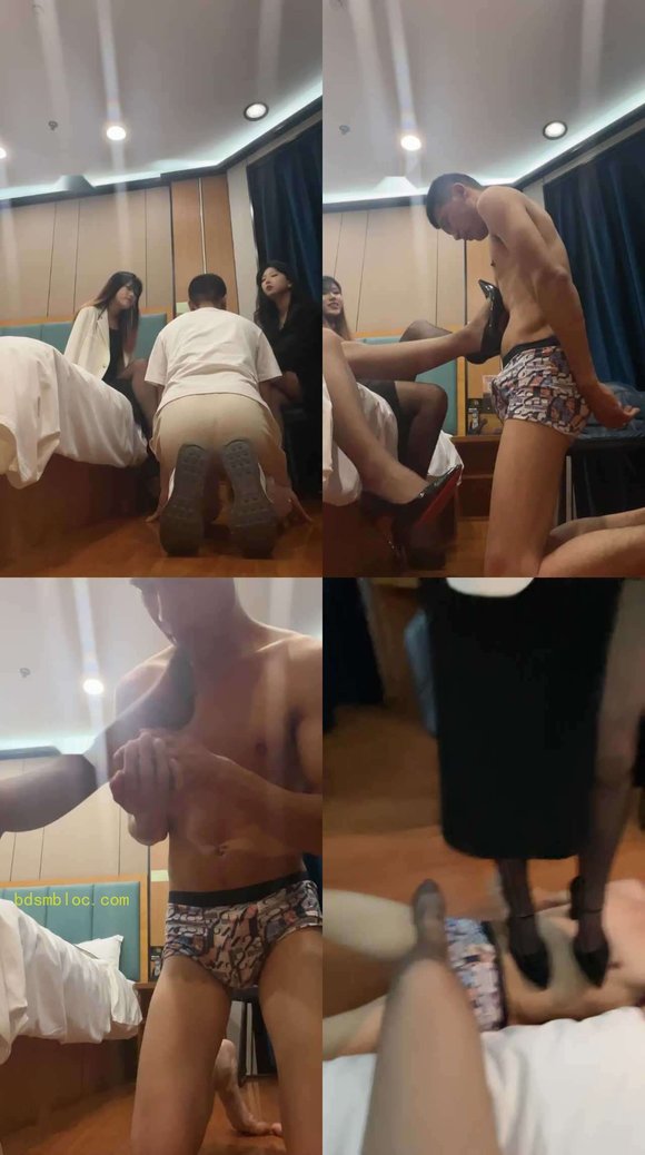 【江晚】双S姐妹花轮流高跟虐打