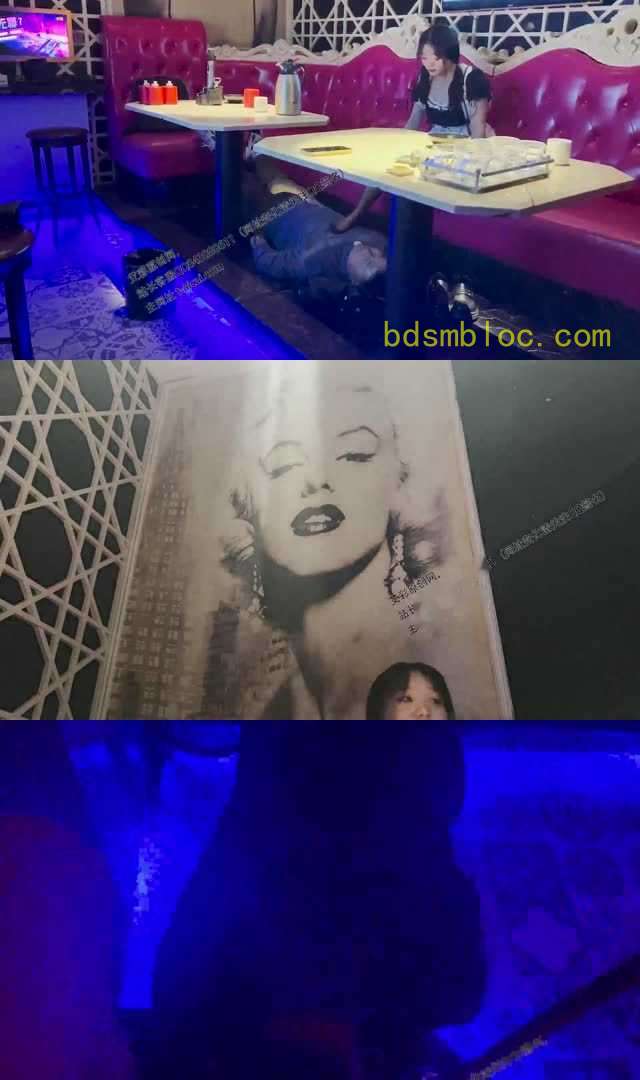 【鲨鱼酱】剧情 Ktv里被服务员虐待 强制舔脚
