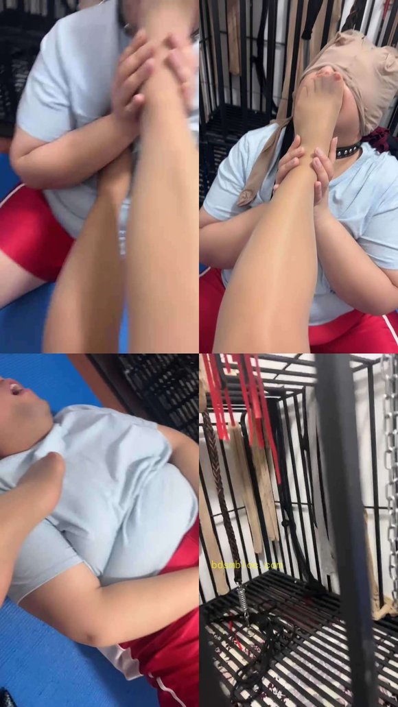 【冰色】原味肉丝脚狂舔/虐乳