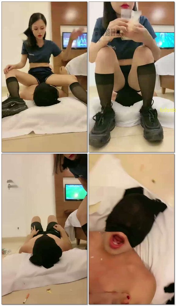 【甜依】调教坐脸窒息喂食深喉