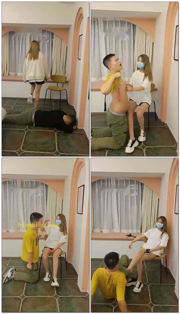 【第一帅男神】精神小妹暴打男神强迫舔脚