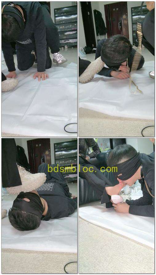 【京味芭比s】双女主裸足与运动鞋重度耳光舔鞋吃口水，喝洗脚水