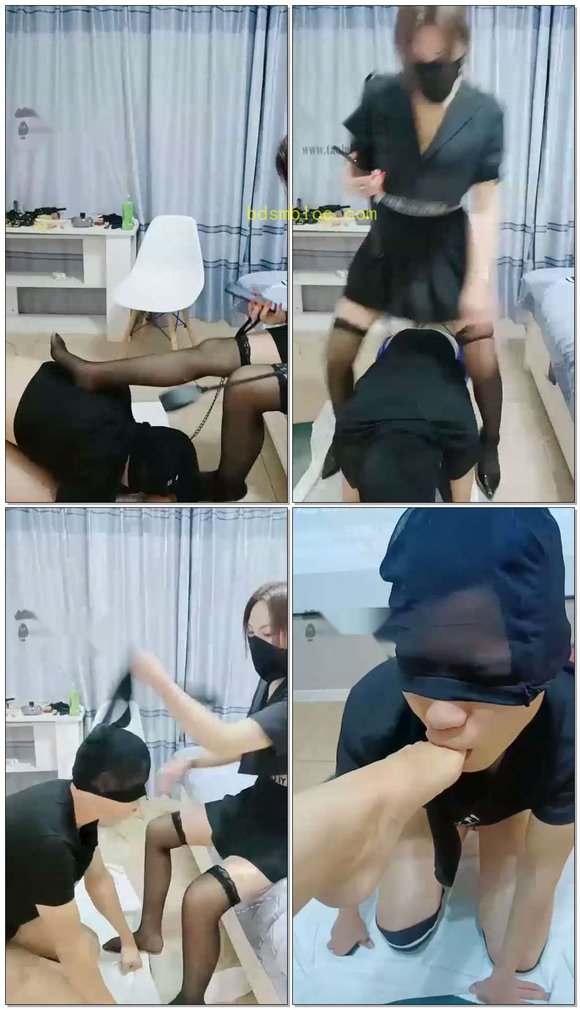 【湖州溢香大大】长筒黑丝脚下的狗