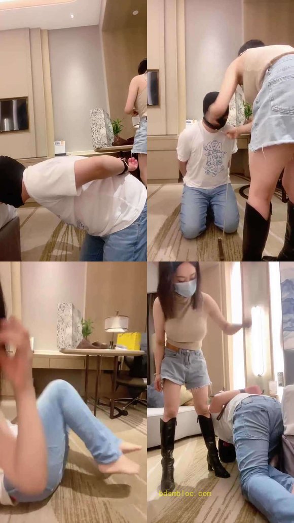 【不知名美女】暴力调教场