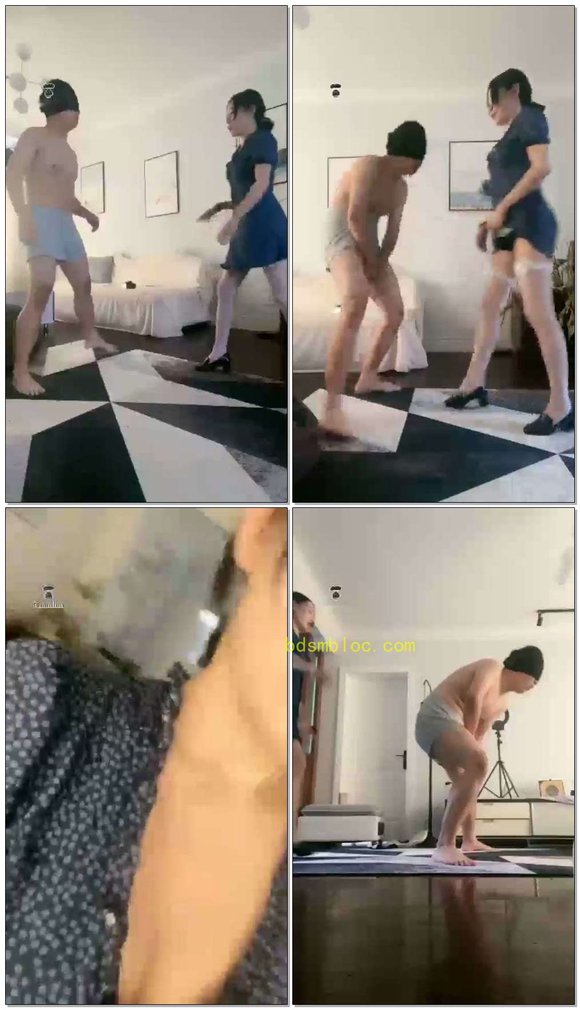 【伊茜】m第一次调教献给了踢裆