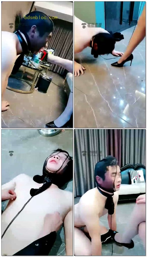 【林夕女王】第三方拍摄调狗，高跟花样踩踏，喂食，细跟踩舌头
